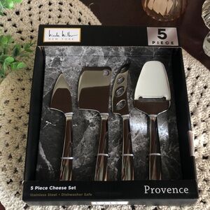 Nicole Miller Stainless Steel Cheese Knife Set